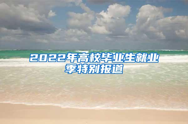 2022年高校毕业生就业季特别报道③