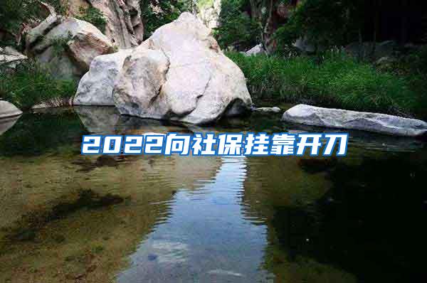 2022向社保挂靠开刀
