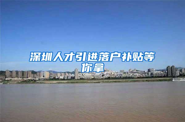 深圳人才引进落户补贴等你拿