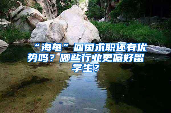 “海龟”回国求职还有优势吗？哪些行业更偏好留学生？