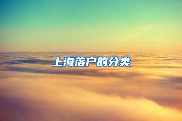 上海落户的分类