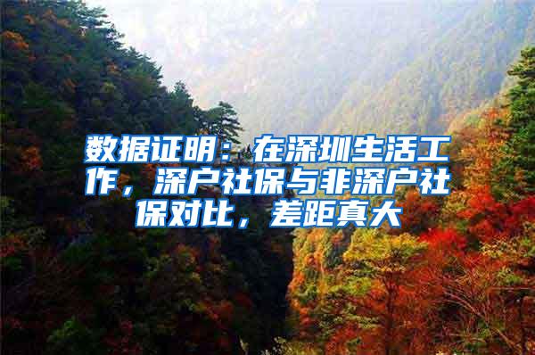 数据证明：在深圳生活工作，深户社保与非深户社保对比，差距真大