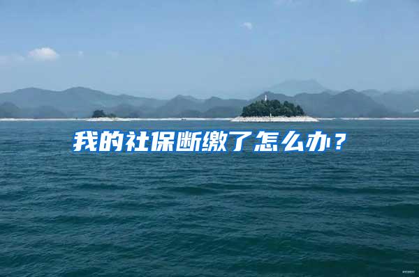 我的社保断缴了怎么办？