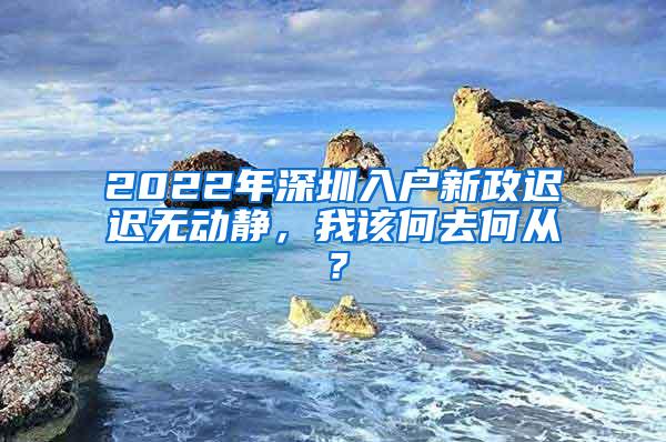 2022年深圳入户新政迟迟无动静，我该何去何从？