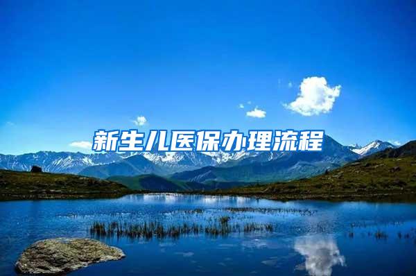 新生儿医保办理流程