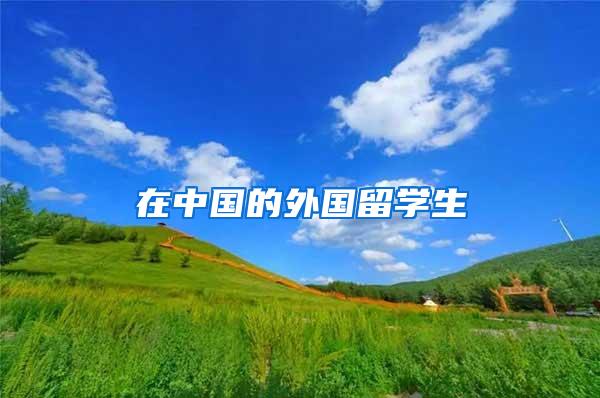在中国的外国留学生