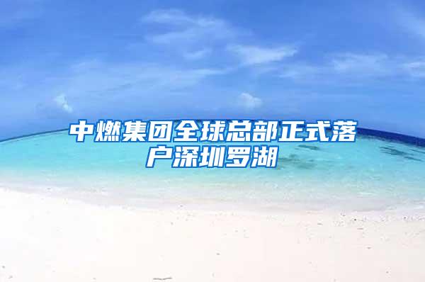 中燃集团全球总部正式落户深圳罗湖