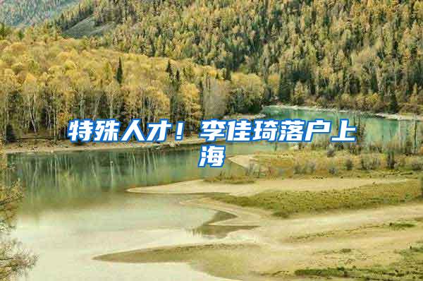 特殊人才！李佳琦落户上海