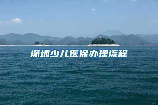 深圳少儿医保办理流程