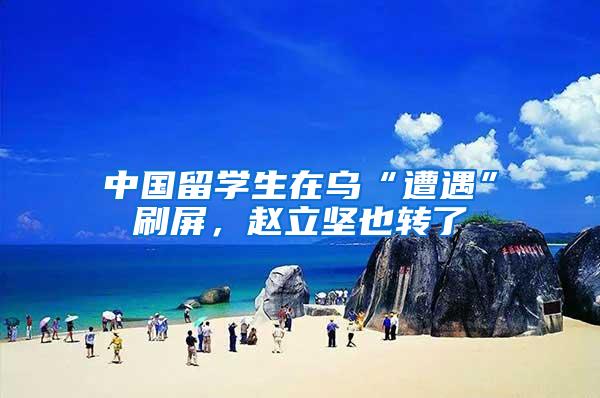 中国留学生在乌“遭遇”刷屏，赵立坚也转了