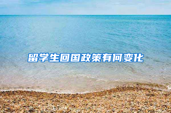 留学生回国政策有何变化