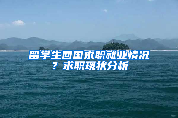 留学生回国求职就业情况？求职现状分析