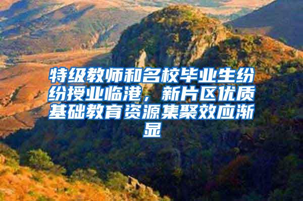 特级教师和名校毕业生纷纷授业临港，新片区优质基础教育资源集聚效应渐显