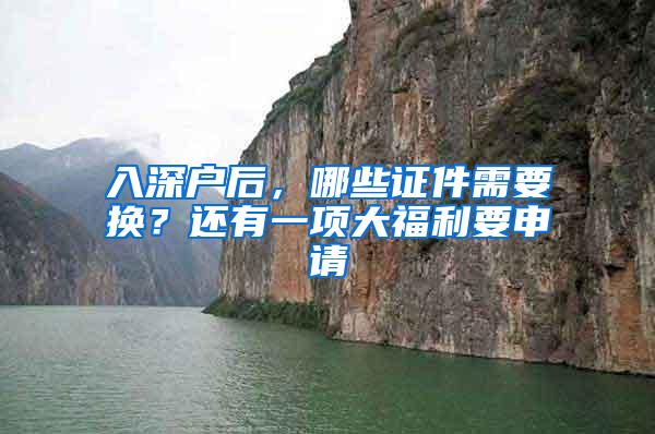 入深户后，哪些证件需要换？还有一项大福利要申请