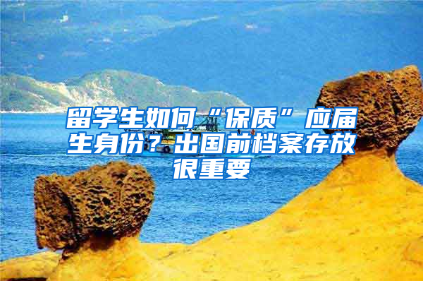 留学生如何“保质”应届生身份？出国前档案存放很重要