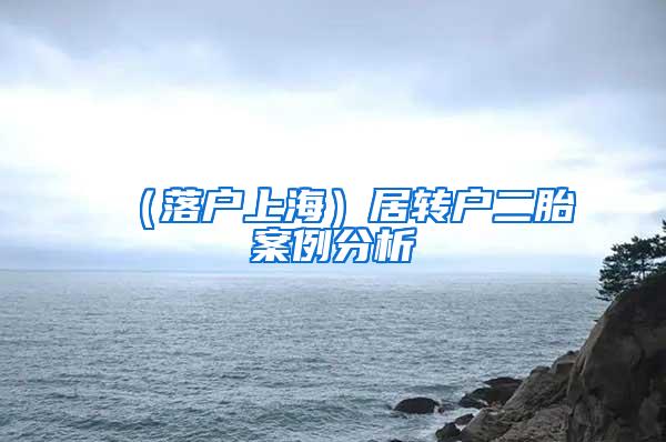 （落户上海）居转户二胎案例分析