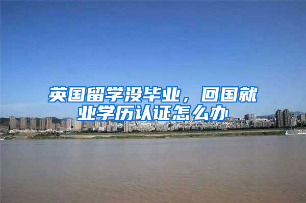 英国留学没毕业，回国就业学历认证怎么办