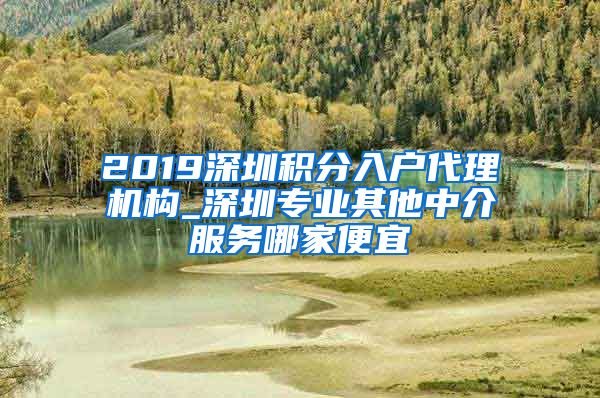 2019深圳积分入户代理机构_深圳专业其他中介服务哪家便宜