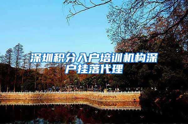 深圳积分入户培训机构深户挂落代理