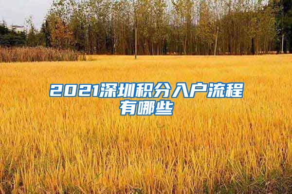 2021深圳积分入户流程有哪些