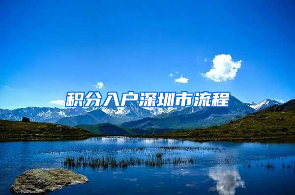 积分入户深圳市流程