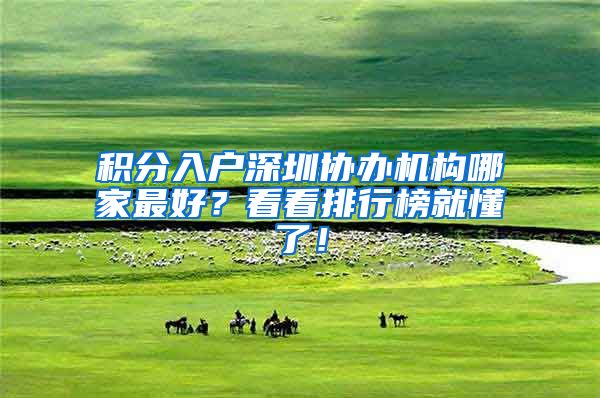 积分入户深圳协办机构哪家最好？看看排行榜就懂了！