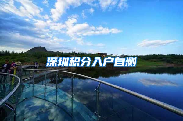 深圳积分入户自测