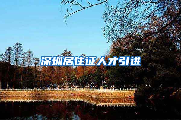 深圳居住证人才引进