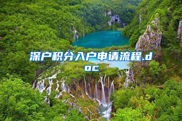 深户积分入户申请流程.doc