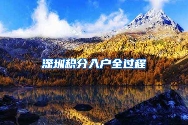 深圳积分入户全过程