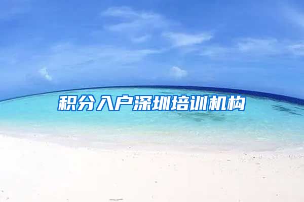 积分入户深圳培训机构