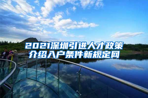 2021深圳引进人才政策介绍入户条件新规定网