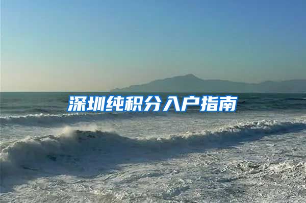 深圳纯积分入户指南