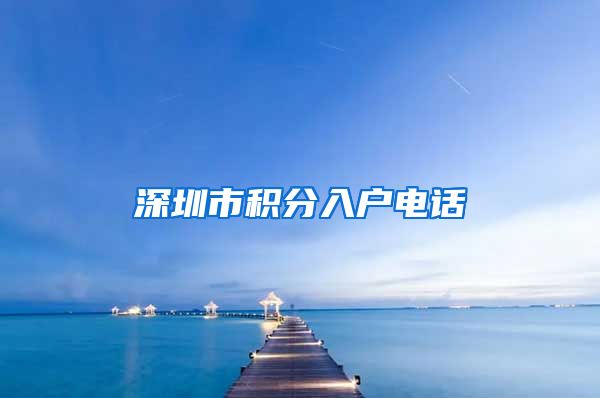 深圳市积分入户电话