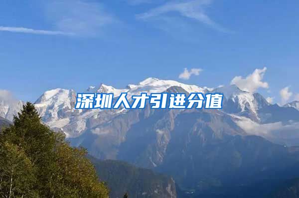 深圳人才引进分值