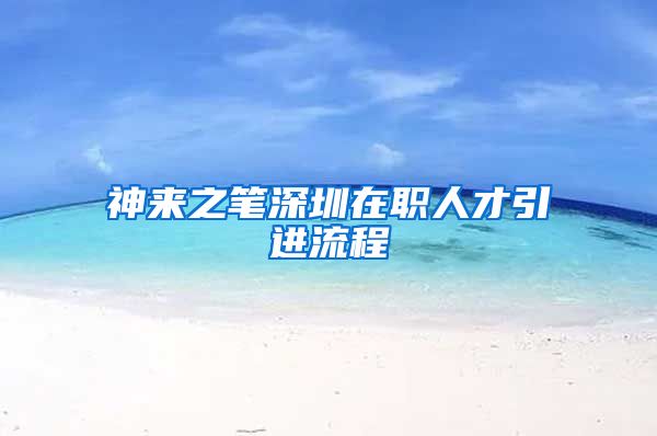 神来之笔深圳在职人才引进流程