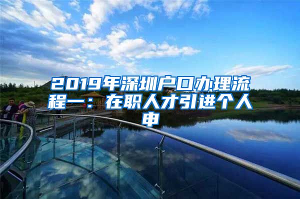 2019年深圳户口办理流程一：在职人才引进个人申