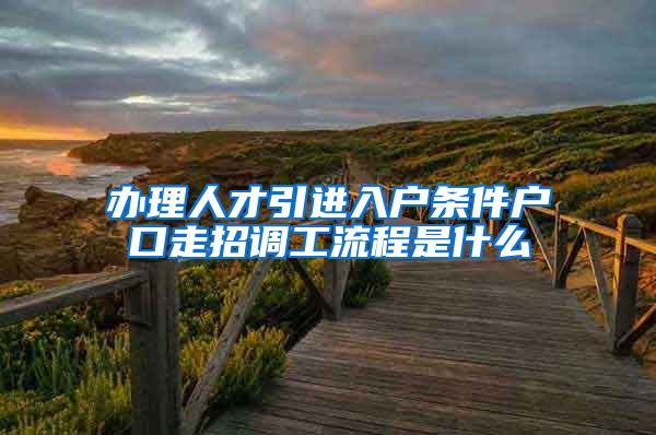 办理人才引进入户条件户口走招调工流程是什么
