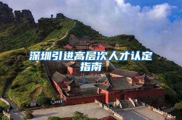 深圳引进高层次人才认定指南