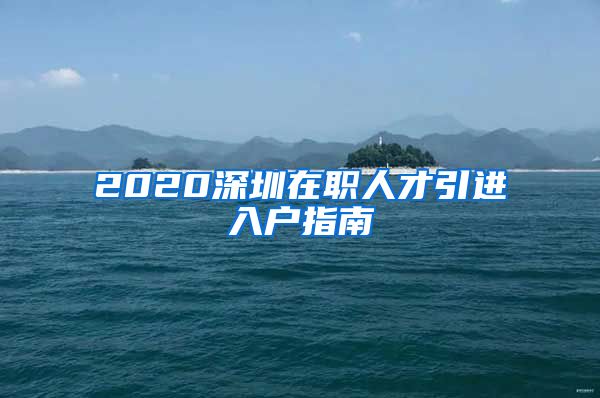 2020深圳在职人才引进入户指南