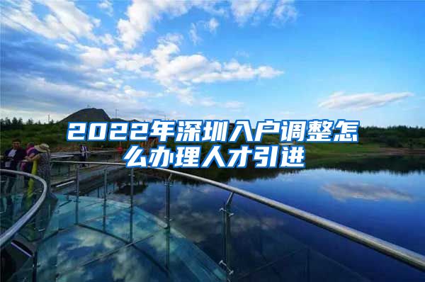 2022年深圳入户调整怎么办理人才引进