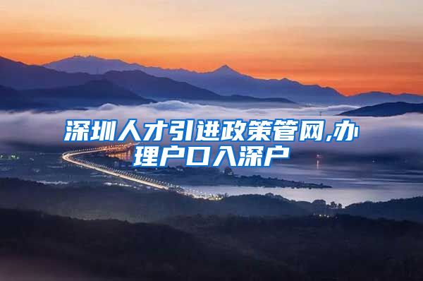 深圳人才引进政策管网,办理户口入深户