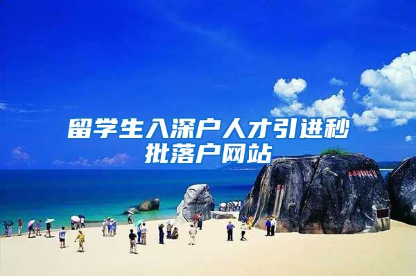 留学生入深户人才引进秒批落户网站