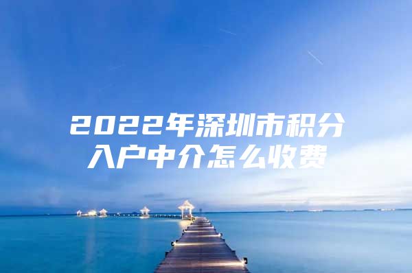 2022年深圳市积分入户中介怎么收费