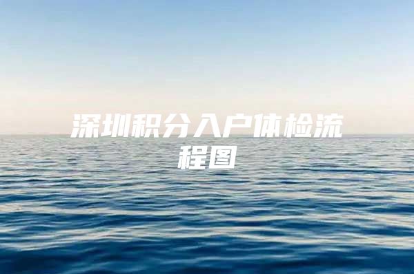 深圳积分入户体检流程图