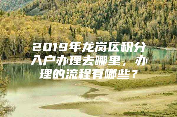 2019年龙岗区积分入户办理去哪里，办理的流程有哪些？