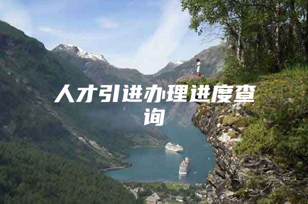 人才引进办理进度查询