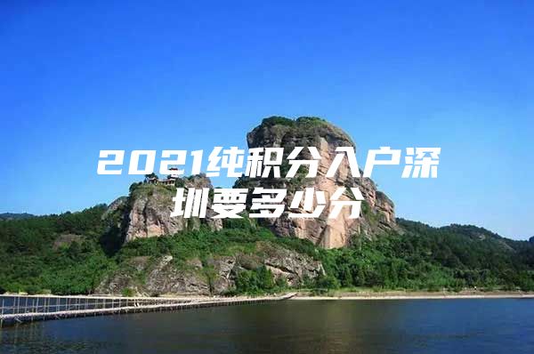 2021纯积分入户深圳要多少分