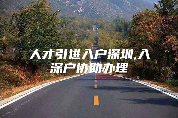 人才引进入户深圳,入深户协助办理