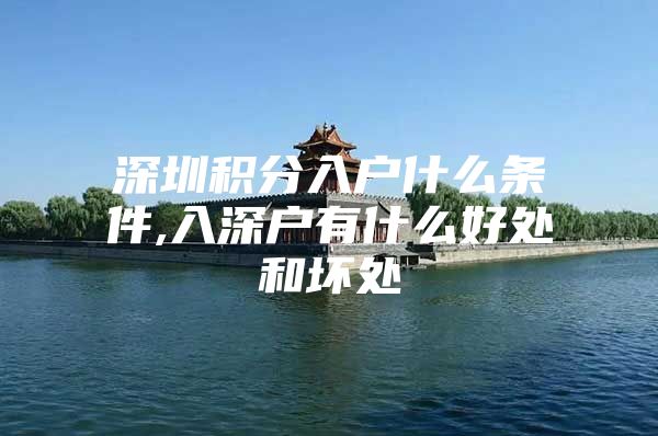 深圳积分入户什么条件,入深户有什么好处和坏处